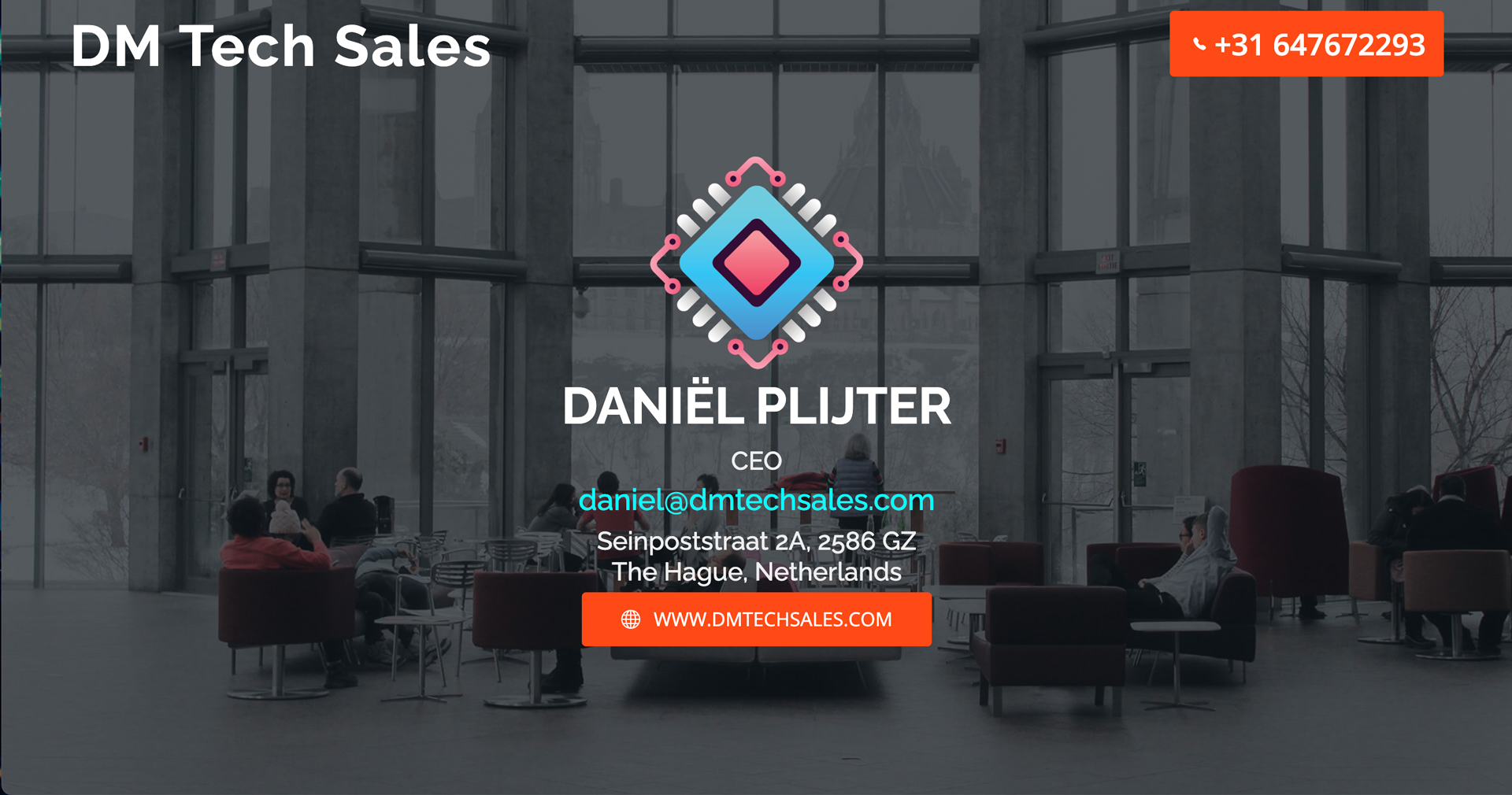 Daniël Plijter, CEO & Sales Manager, DM Tech Sales
