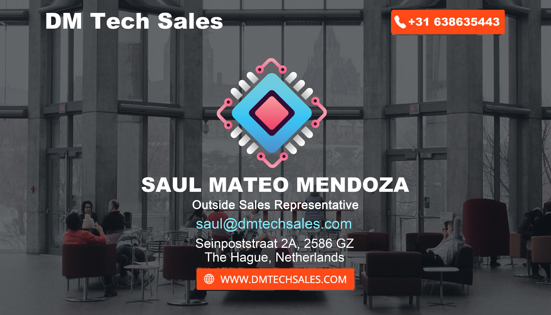 Saul Mateo Mendoza, Outside Sales Representative, DM Tech Sales